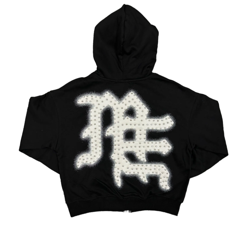 MIXED EMOTIONS 'END' RHINESTONE HOODIE