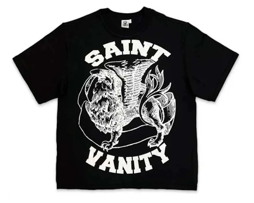 SAINT VANITY GRIFFIN TEE (BLACK/WHITE)