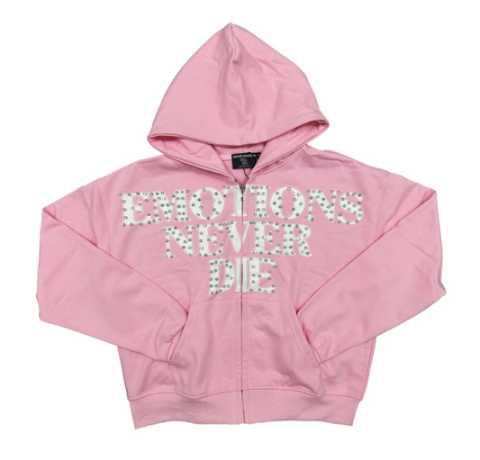 MIXED EMOTIONS END HOODIE "PINK"