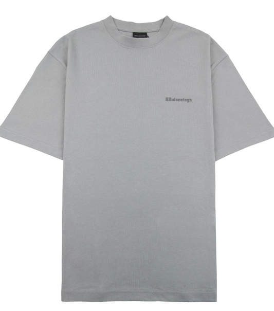 BALENCIAGA BB EMBROIDERED CHEST LOGO TEE