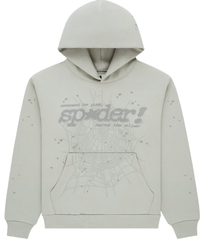 SP5DER SPORT GREY TONAL P*NK V2 HOODIE