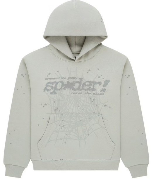 SP5DER SPORT GREY TONAL P*NK V2 HOODIE