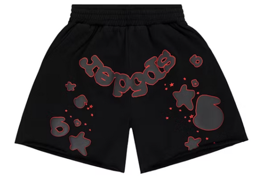 BLACK BELUGA OUTLINE SHORTS