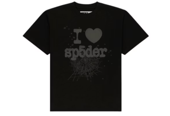 BLACK SOUVENIR TEE SP5DER