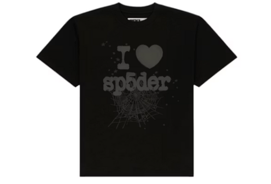 BLACK SOUVENIR TEE SP5DER