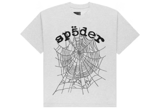 HEATHER GREY OG WEB TEE SP5DER