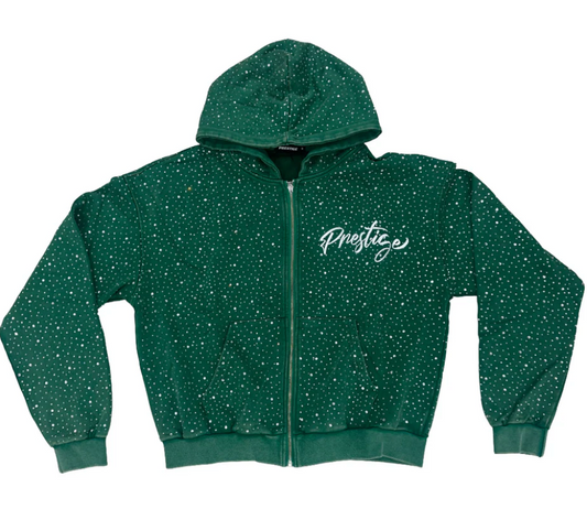 PRESTIGE DIAMOND ZIPUP GREEN