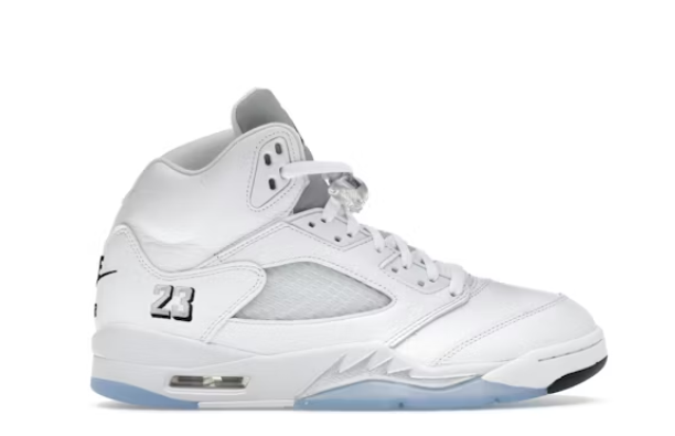 JORDAN 5 WHITE METALLIC MEN