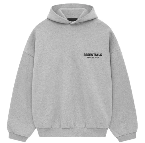 ESSENTIALS FW24 HOODIE 'LIGHT HEATHER'