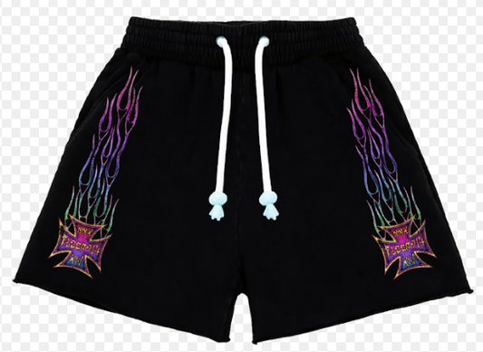 FLOOR 914 SKYSTRICKER PURPLE SHORTS
