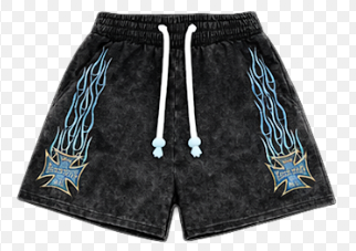 FLOOR 914 SKYSTRICKER BLUE SHORTS