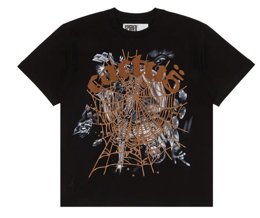 SP5DER X TRAVIS SCOTT AIR BRUSH TEE 'BLACK'