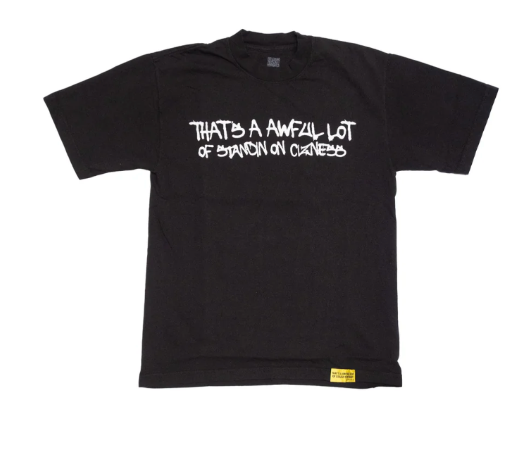 Awful Lot Of Standing On Cizness Black Tee
