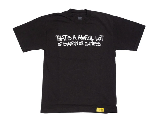Awful Lot Of Standing On Cizness Black Tee