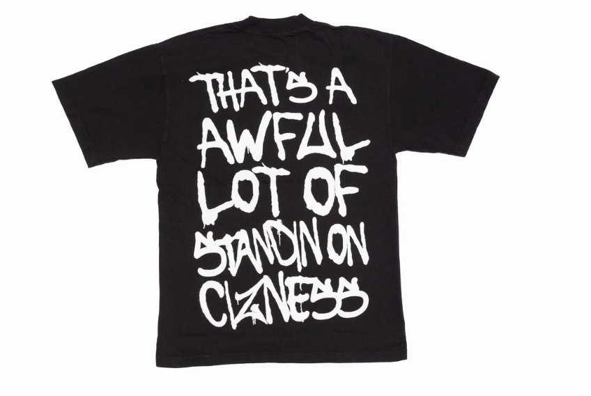 Awful Lot Of Standing On Cizness Black Tee