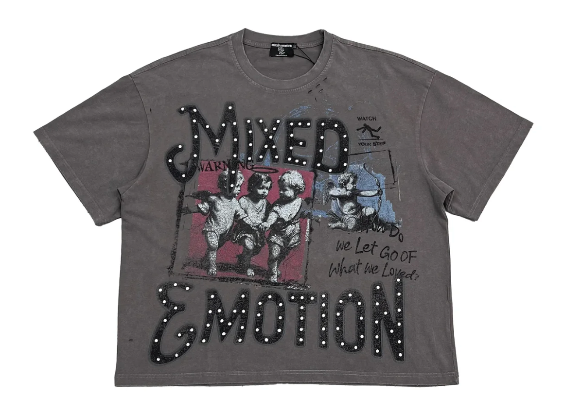Mixed Emotions 'Friends' Grey Tee