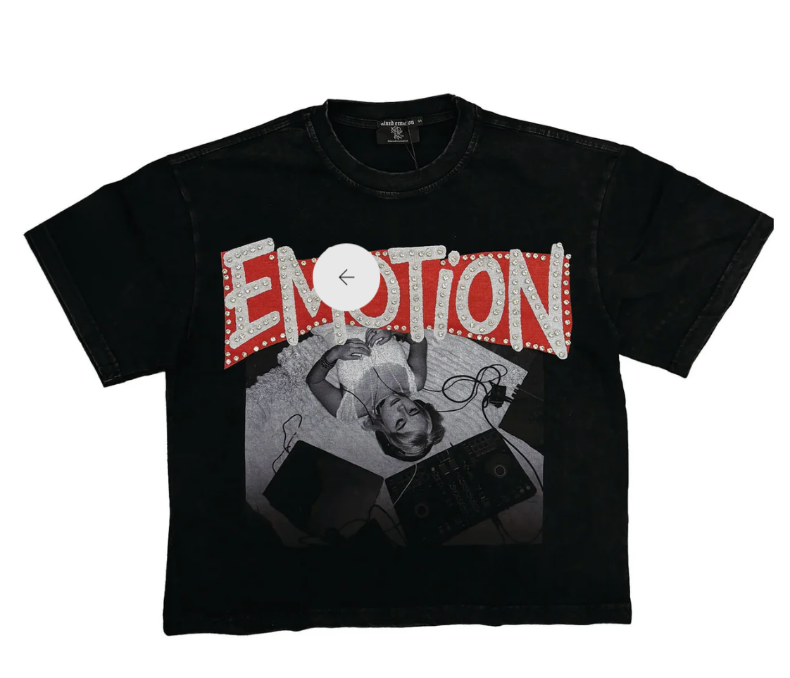 Mixed Emotions 'Tunes' Black Tee