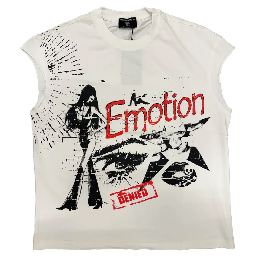 Mixed Emotions 'Starboy' White Sleeveless Tee