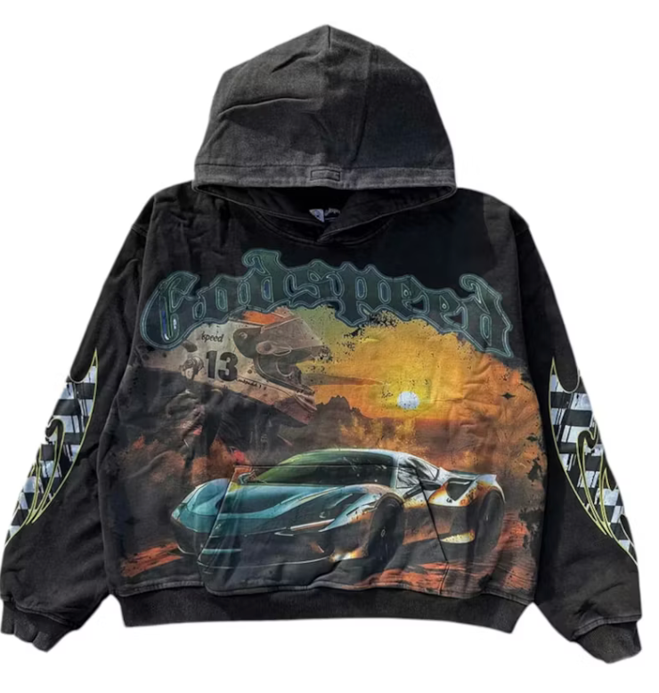 Godspeed Sunset Drift Hoodie 'Black Wash'