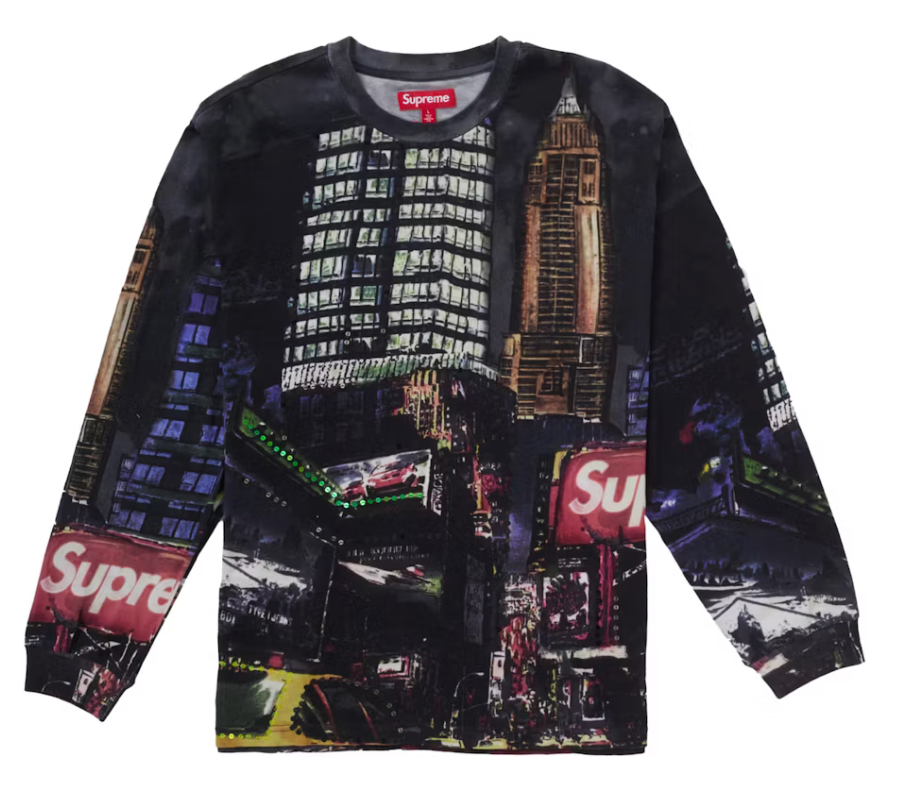 U Supreme Skyline Sequin L/S Top 'NIGHT'