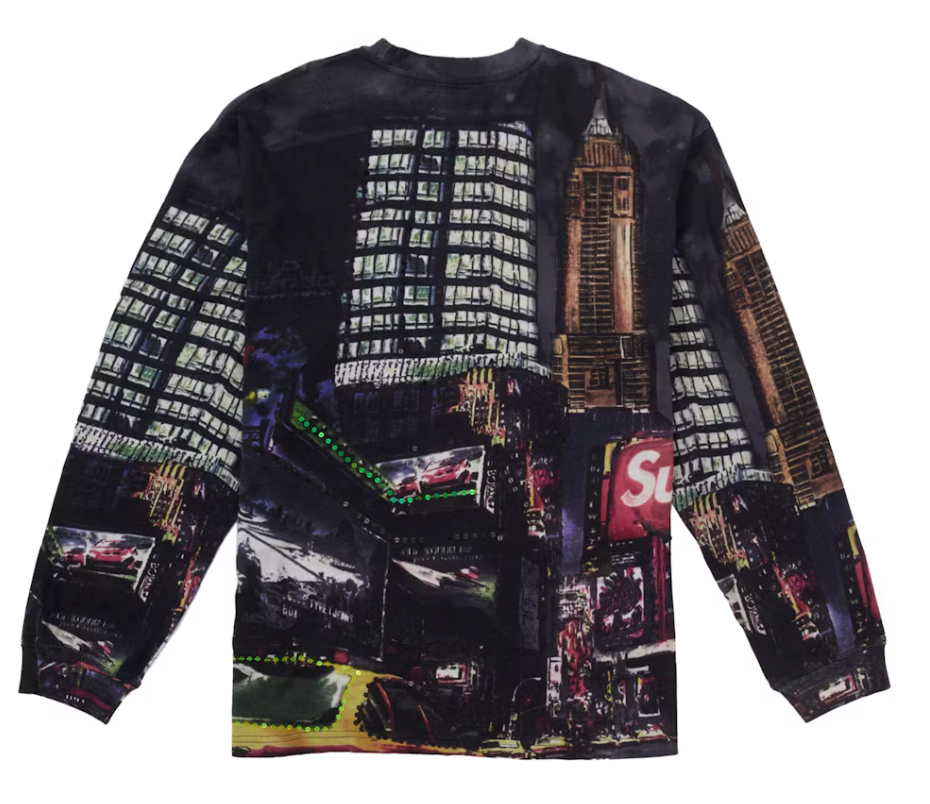 U Supreme Skyline Sequin L/S Top 'NIGHT'