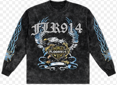FLOOR 914 SKYSTRICKER BLUE LONGSLEEVE