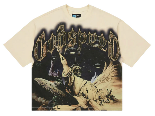 GODSPEED DIVINE EXTINCTION TEE 'BONE'