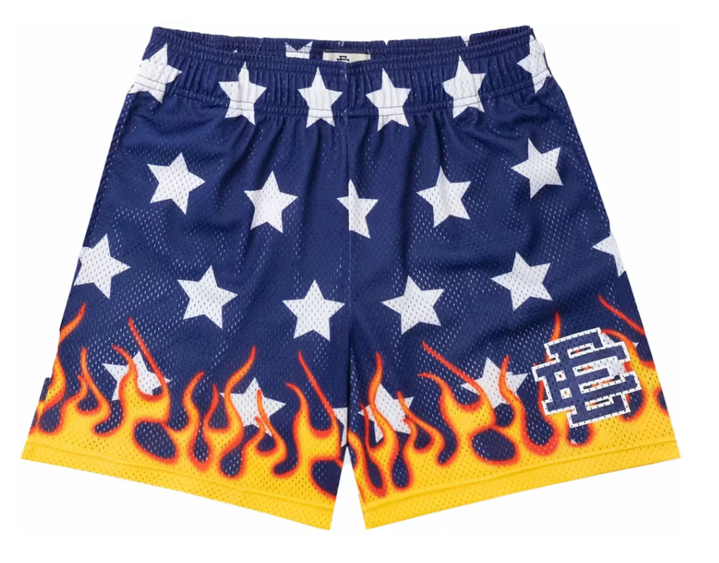 U ERIC EMANUEL BLUE FLAME SHORTS