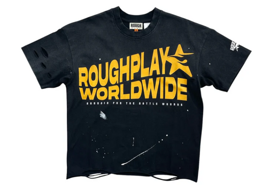 ROUGHPLAY WORLDWIDE T-SHIRT (BLACK/YELLOW)