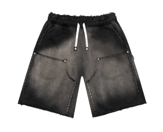 GODSPEED DISTRESSED CARPENTER SHORTS 'BLACK'