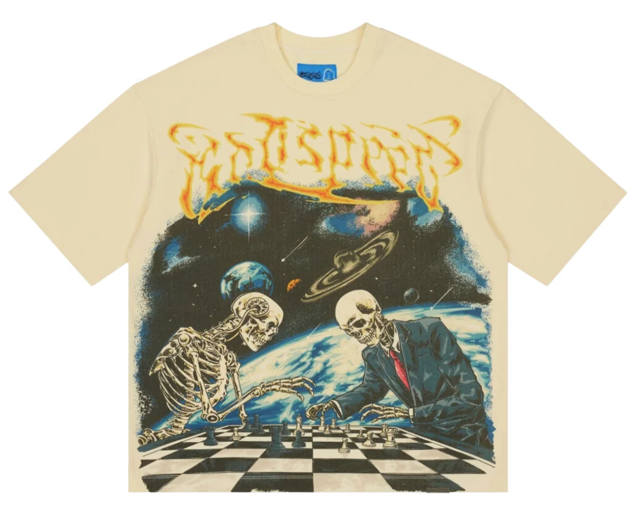 GODSPEED CHECKMATE II TEE 'CREAM'