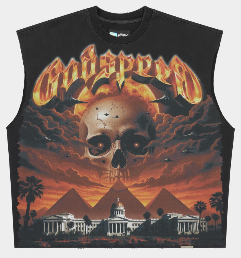 GODSPEED ECHOES CUT-OFF TEE 'BLACK'