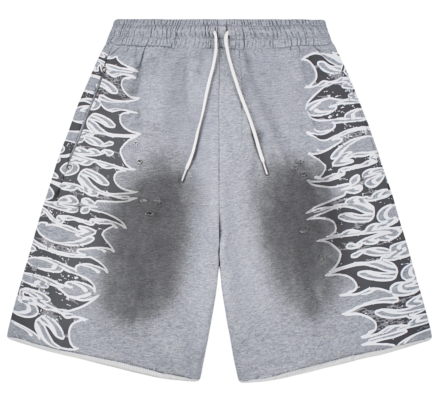 LOSTSHDWS LS GRAPHIC SWEATSHORT  GREY
