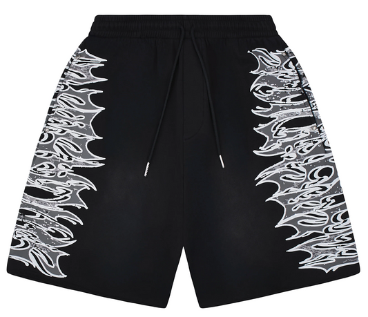 LOSTSHDWS LS GRAPHIC SWEATSHORT BLACK
