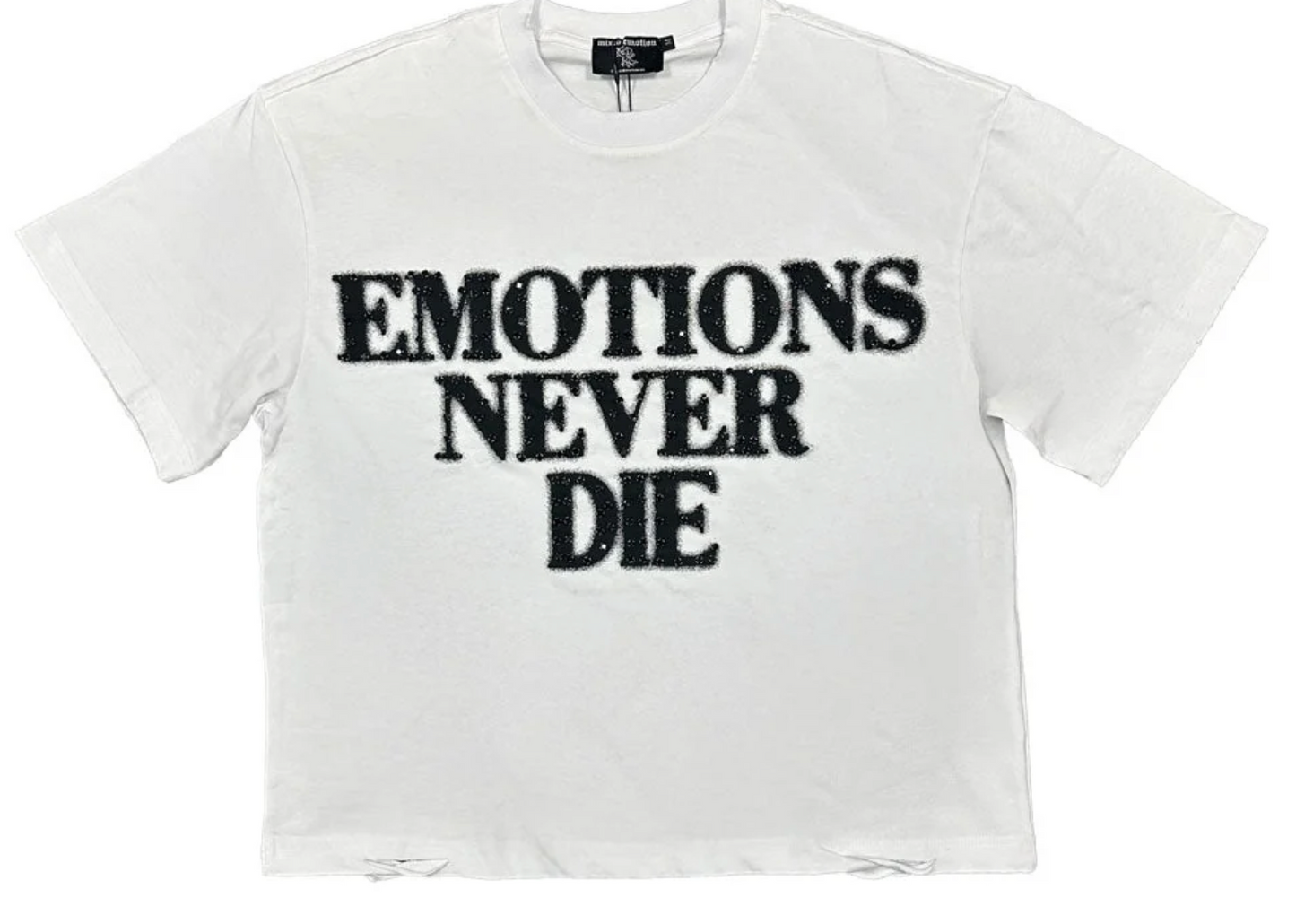 MIXED EMOTIONS END TEE 'WHITE/BLACK'