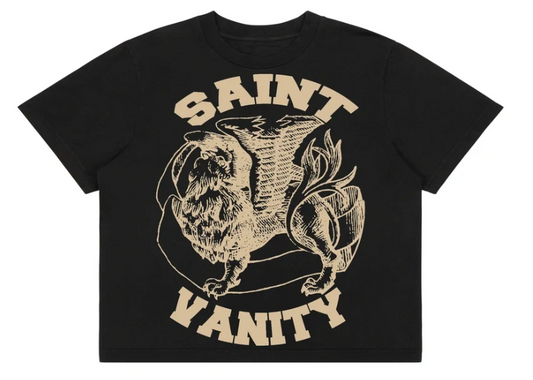 SAINT VANITY GRIFFIN TEE (BLACK/CREAM)