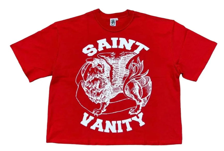 SAINT VANITY GRIFFIN TEE (RED/WHITE)