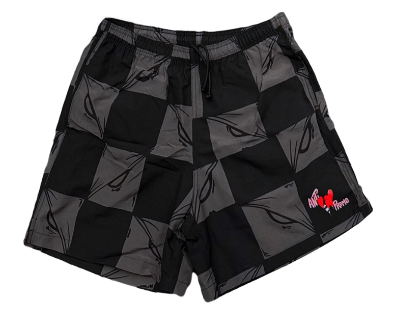 MATTY BOY ANTI PROMO 99 EYES NYLON SHORTS BLACK