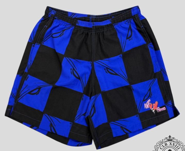 MATTY BOY ANTI PROMO 99 EYES NYLON SHORTS BLUE