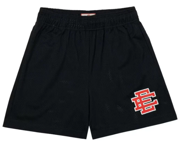 ERIC EMANUEL EE BASIC SHORTS BLACK VARSITY RED