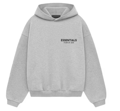 ESSENTIALS KIDS FLEECE HOODIE LIGHT HEATHER