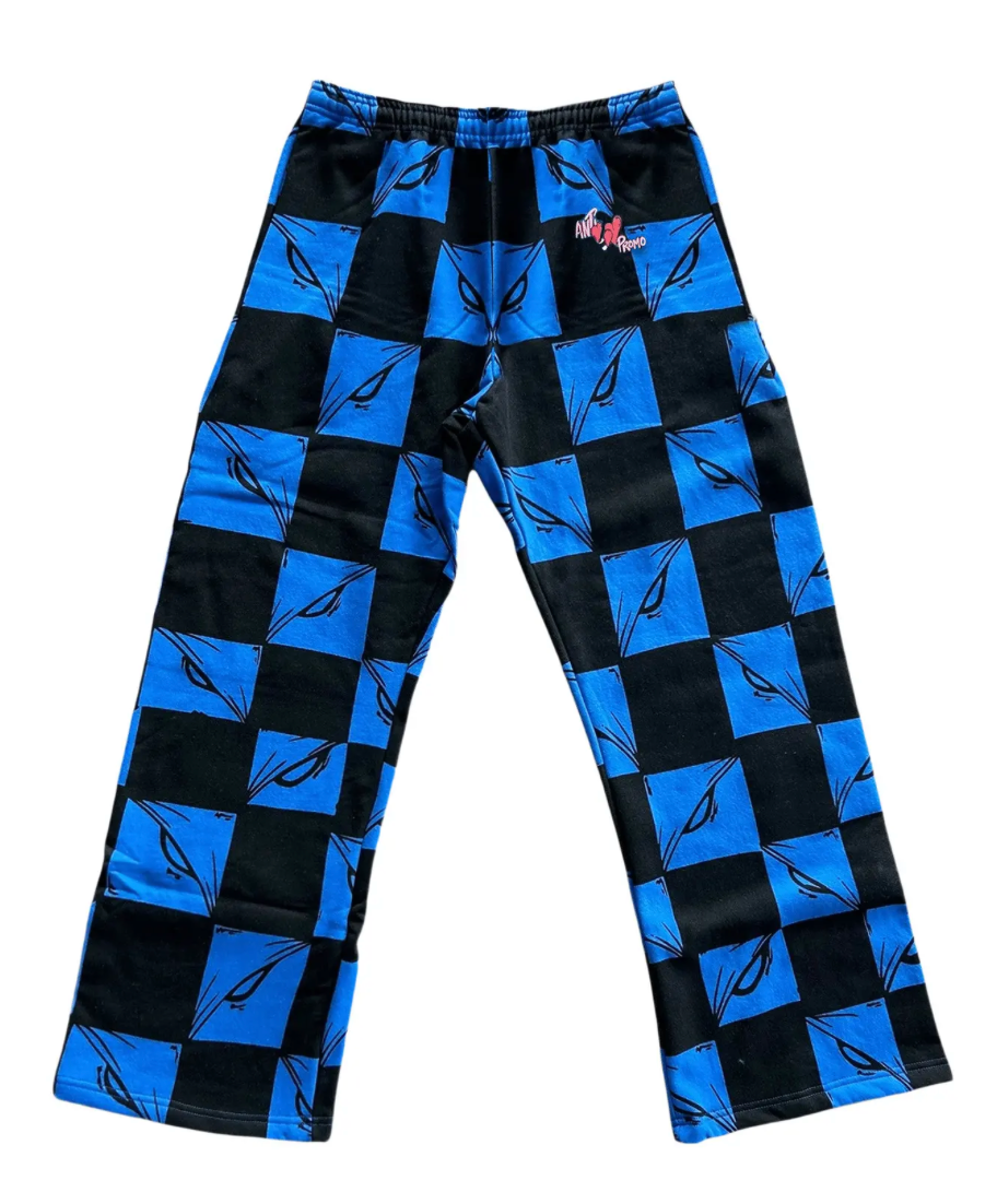 MATTY BOY ANTI PROMO 99 EYEZ SWEATPANTS 'BLACK/BLUE'