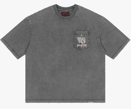 GODSPEED GS AIR PARIS POCKET TEE GREY