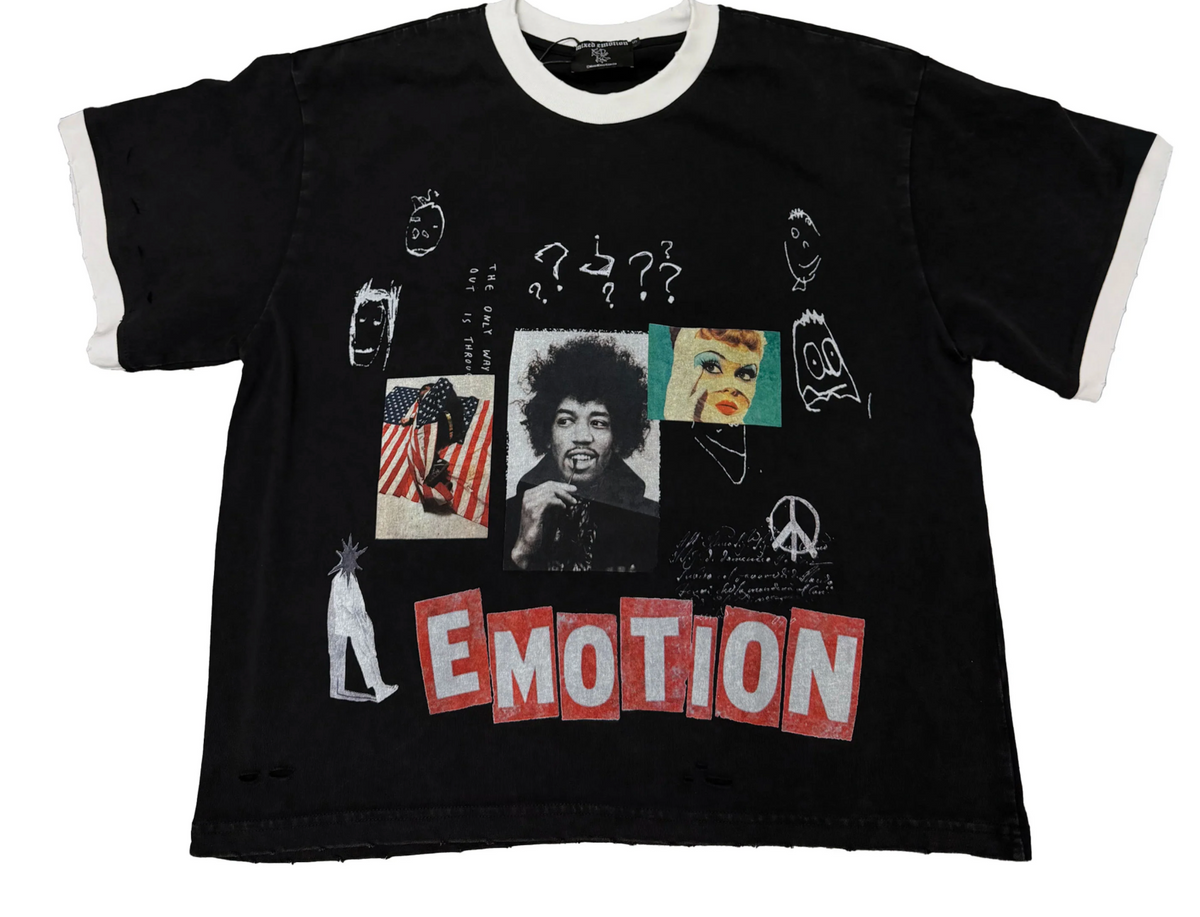 MIXED EMOTION “STATIC” TEE BLACK
