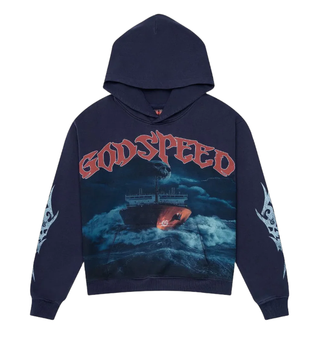 GODSPEED SEASICK NAVY HOODIE