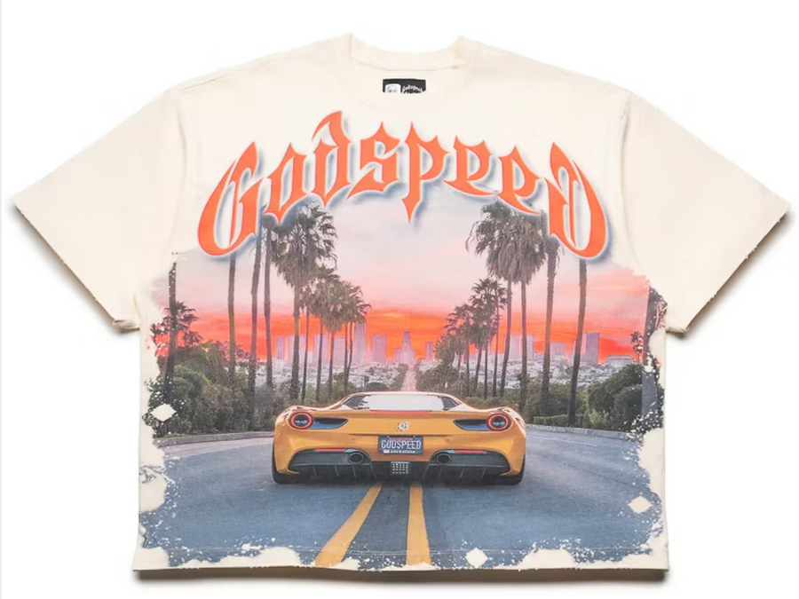 GODSPEED SUNSET BLVD TEE (BONE)