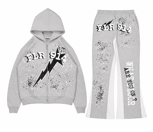 FLOOR 914 FULL SWEATSUIT BLACK STAR/WHITE
