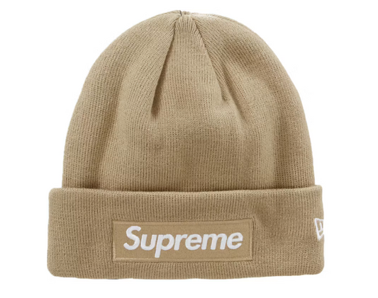 SUPREME NEW ERA BOX LOGO BEANIE (FW23) DARK SAND