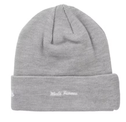 SUPREME NEW ERA BOX LOGO BEANIE HEATHER GREY (FW24)