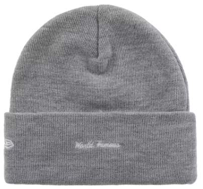 SUPREME NEW ERA BOX LOGO BEANIE HEATHER GREY (FW25)